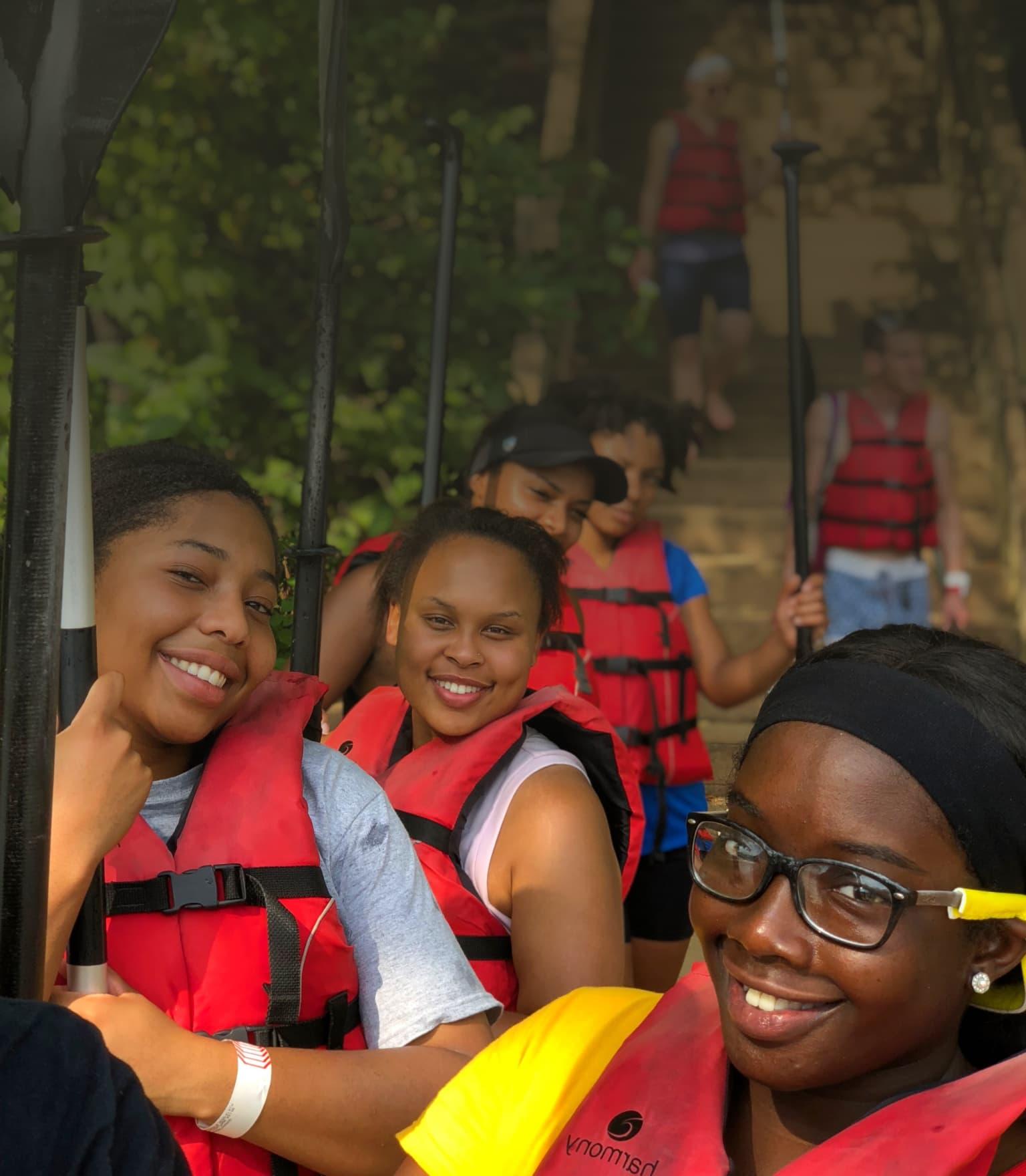 3 smiling hbcu students